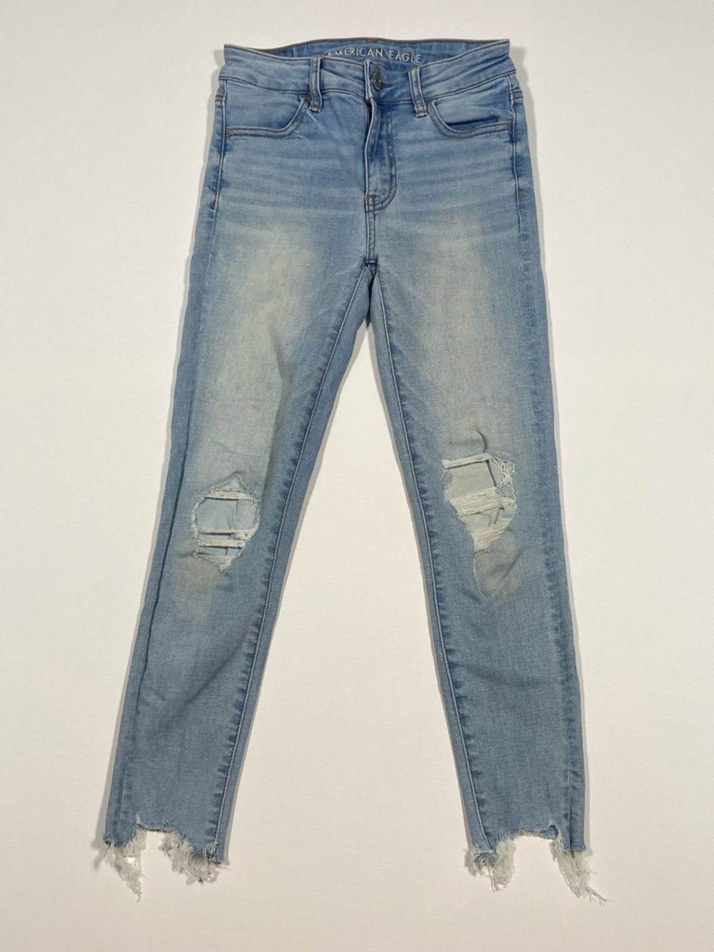 American Eagle Outfitters Light Wash Jeggings Crops